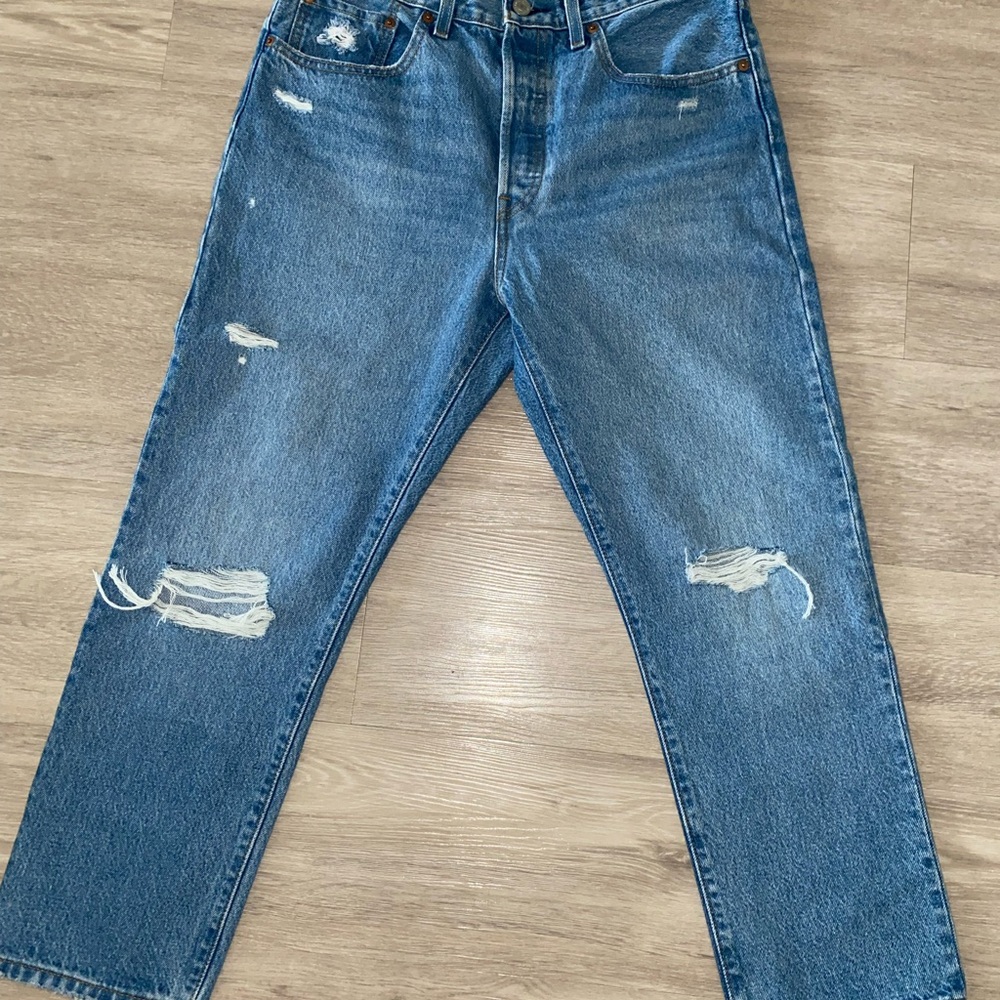 Levis 501 Original Cropped Jeans
